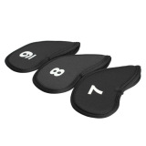 10pcs Golf Club Iron Putter Head Protector Set Black August 2018 - 3 10pcs Golf Club Iron Putter Head Protector Set Black - 3