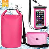 Portable 3in1 Waterproof Bag Set with Phone Case and Waist Bag