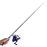 Mini Portable Telescopic Fishing Rod (Blue) July 2018 - 2 Mini Portable Telescopic Fishing Rod (Blue) - 2