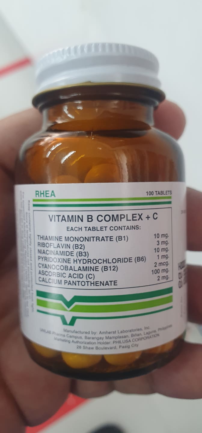 Rhea Vitamin B Complex + C 100 Tablets