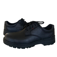 Checkpoint MARIKINA MADE Mens LEATHER SAFETY SHOES WITH STEEL TOE LACE UP black | Rambo
