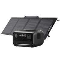 EcoFlow Portable Power Station RIVER 3 Plus 286Wh LiFePO4 Battery 3 Up to 1200W AC Outlets ＜10 MS UPS Expandable to 858Wh ＜30 dB Quiet 1Hr Fast Charging Solar Generator for Outdoor Camping/RV