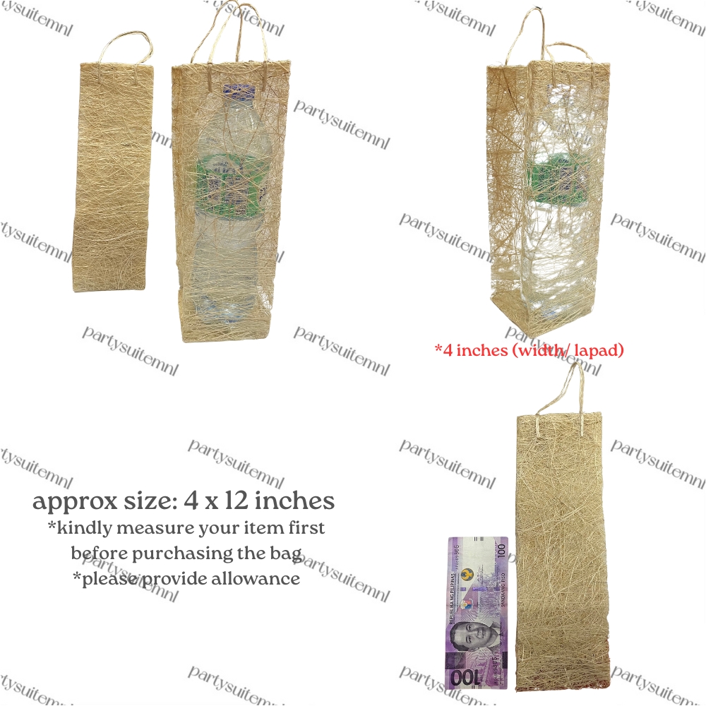 [READ DESCRIPTION] PartySuite Local 10 Pieces Abaca Souvenir/ Giveaway Bag
