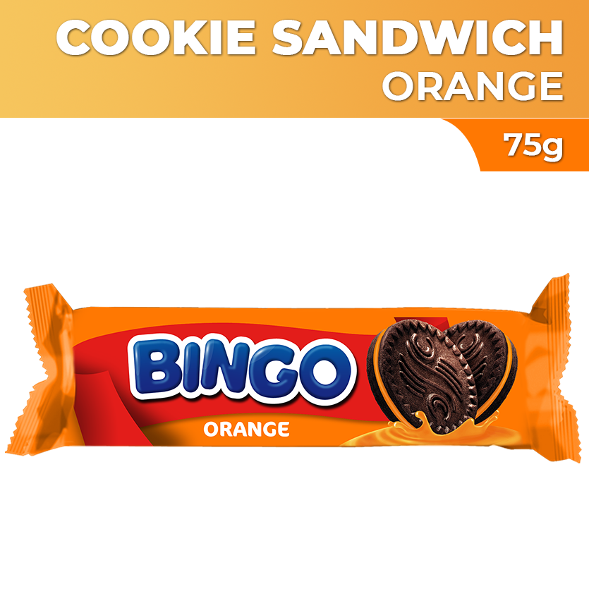 Bingo Cookie Sandwich Orange Slugs 75g