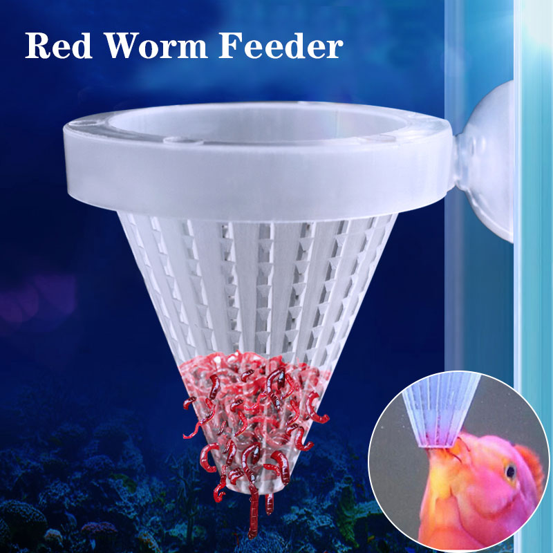 Aquarium Feeder Cone Feeding Funnel Tank Fish Feeders Bloodworm Cone