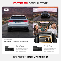DDPAI Z90 Master World s First 4K + 4K +3K 3-Channel HDR Sony Starvis 2 Series Dash Cam