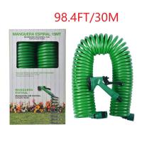 【Free Shipping+Local Ship】Expandable Magic Car Watering Washing Retractable Coil Hose Garden Supplies Irrigation Water Hose