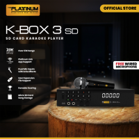 Platinum Karaoke K-BOX 3 SD Player with 24K++ English/OPM Songs with Wired Microphone