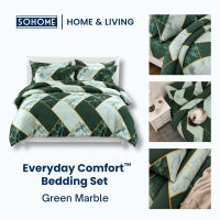 SOHOME Everyday Comfort Beddings Bed Sheet Set Garterized Korean Cotton Blend Bedsheet Cover Single Double Queen