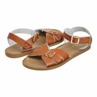 Salt-Water Classic Tan Comfortable Sandals For Ladies