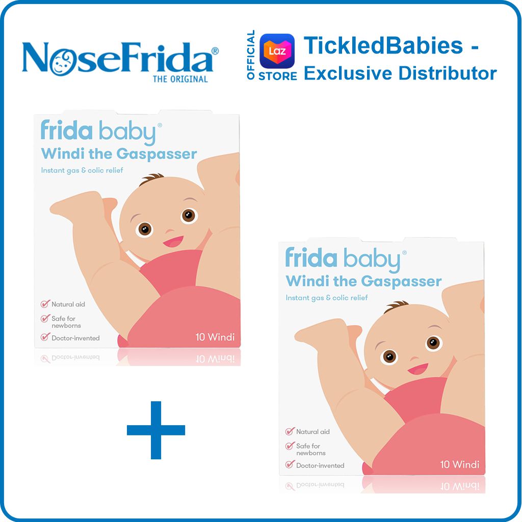 NoseFrida Windi Gas and Colic Reliever for Babies (10 Count) - 2 BOXES - - - (nose frida sweden stomach ache relief )