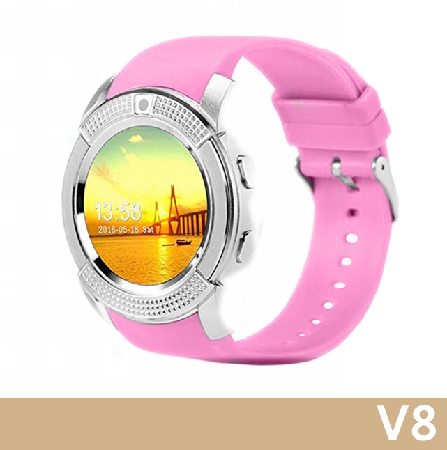 V8 Smart Watch Phone 0.3M Camera Bluetooth Music Player And SIM
