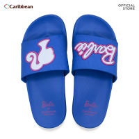 Caribbean Barbie Ladies Slides: BSL02 Navy Blue 65th Logo Head and Barbie Logo