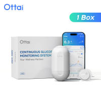 Ottai Continuous Glucose Monitoring Full Set Blood Glucose Monitor CGM Kit 1 Sensor + 1 Transmitter No Finger Pricking