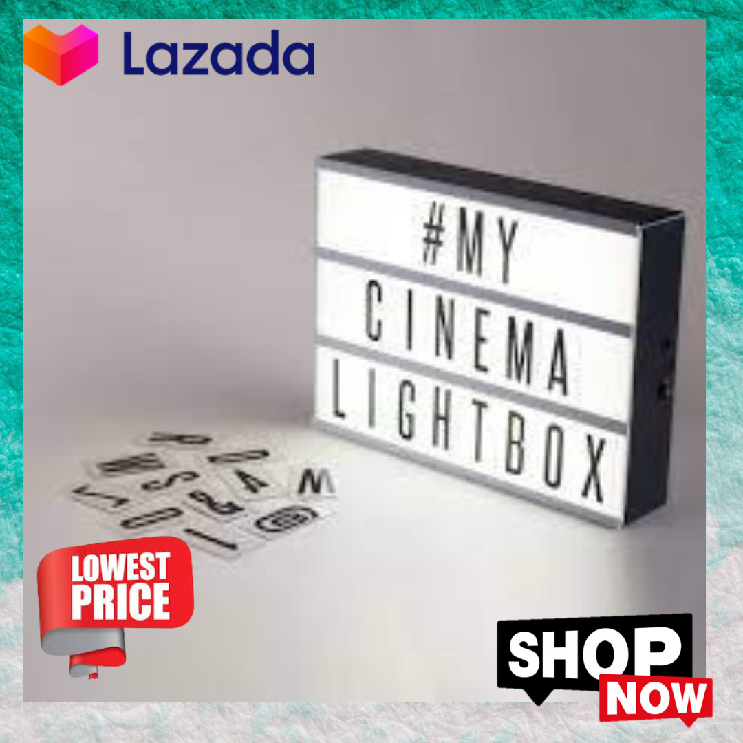 NEW Light UP Letter Box Cinematic LED Sign review and price