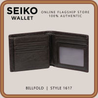 Seiko Wallet - Genuine Leather Billfold (With Flap and RFID Blocker) - 1617