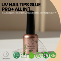 Cathy Kathy Professional Pro+ All in 1 UV Nail Tips Glue Gel in 15ml Multi-purpose Nail Gel Glue and Nail Hardener Pro+ All in Classic Care Soft Gel Nail Tips Glue Multi-function Nail Glue