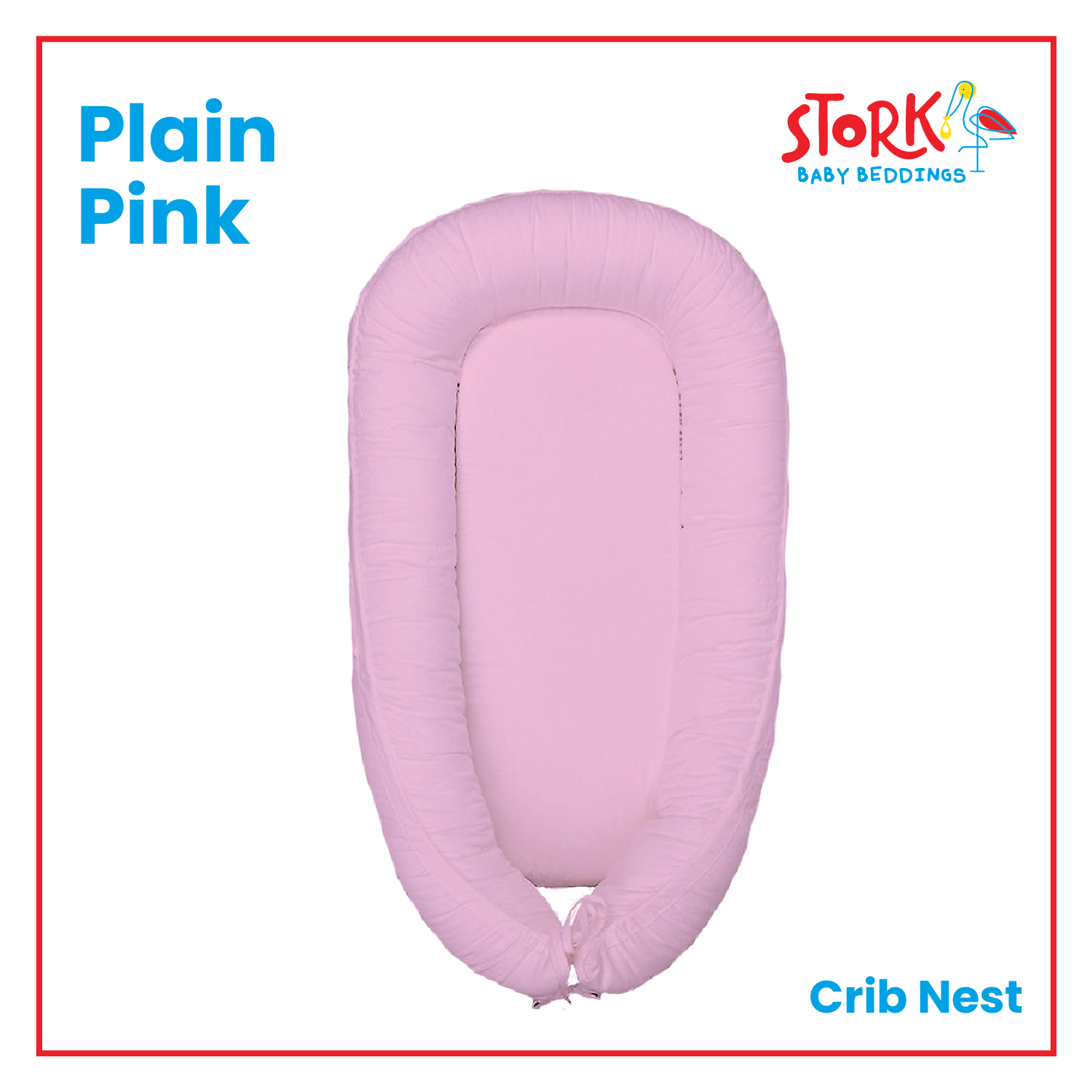 Stork Baby Beddings - Crib nest - Printed and Plain Designs 20.5x29