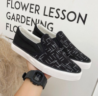 Clara. Denim Black Slip ons Loafers For Him #M230 (Standard Size)