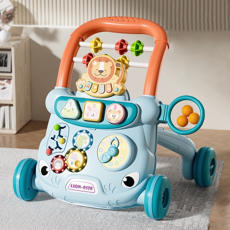 SOFTHOME Multi-Functional Push Toddler Trolley Baby Walker Early Learning Kids Toy Pattern Recognition