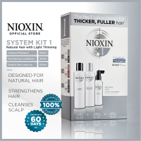NIOXIN System Kit 1 60-day Kit for Natural Hair with Light Thinning (Shampoo 300ML Conditioner 300ml Leave-On 100ml)