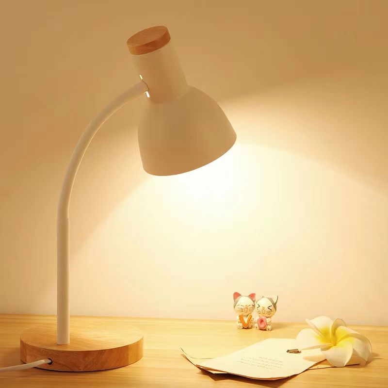 LED Nordic floor lamp modern simple living room bedroom light adjustable eye protection reading light double head upright table lamp