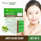 Organic Skin Japan Anti-Acne Whitening Soap with Kojic + Tea Tree