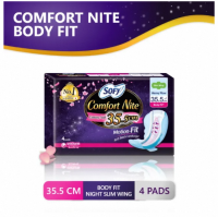 SOFY Comfort Nite Overnight Sanitary Napkin with Wings 35.5cm - 16 pcs