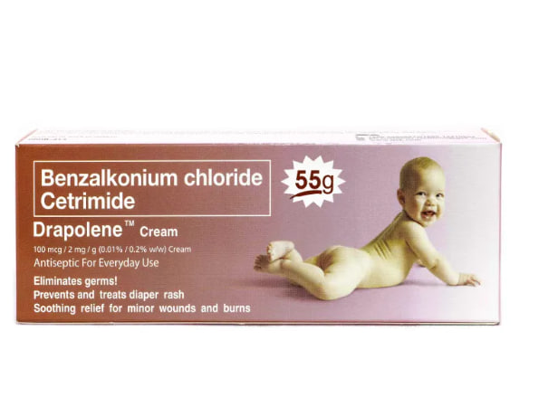 Benzalkonium Chloride Cetrimide Drapolene Cream Diaper Rash Cream 55 g
