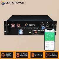 GENTAI POWER LiFePO4 Battery 48V 100AH with Bluetooth and BMS Solar Battery
