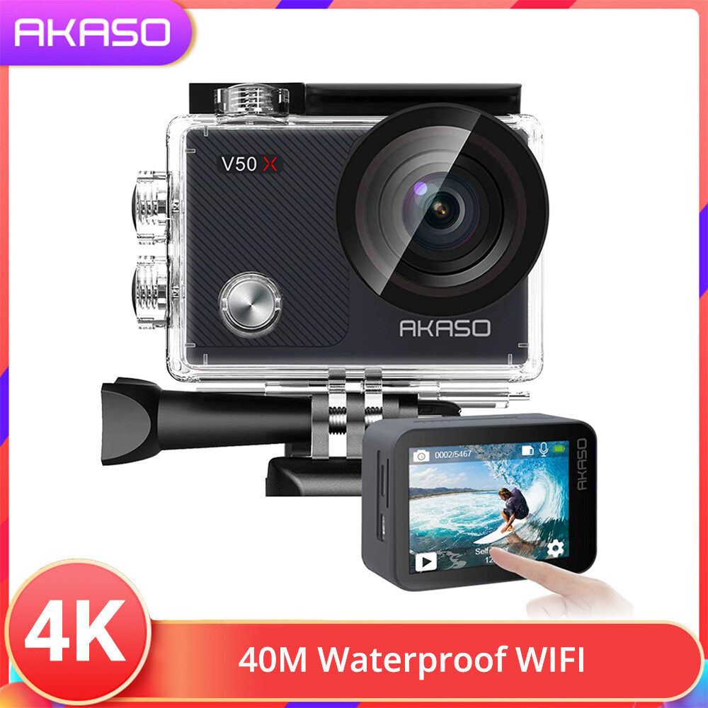 AKASO V50X 4K WiFi Action Camera with EIS Touch Screen 4X Zoom 131