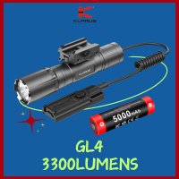 Klarus GL4 3300Lumens Tactical Light Rechargeable High-Powerful Flashlight