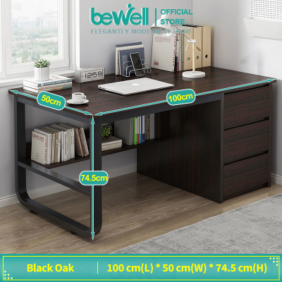 Bewell Simple Computer Desk Modern Office Desk Study Desk With Drawer ...