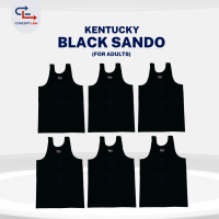 6pcs Kentucky Black Sando Plain Tank Top for Men 100% Original (for Adults)