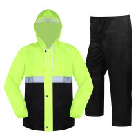 Arrow Motorcycle Riding Adults Raincoat Waterproof Jacket Motorcycle Raincoat Breathable Reflective Raincoat Raincoat Cloth+Pants