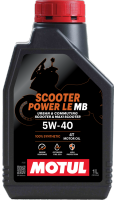 Motul Scooter Power Le 5W-40 4T 100% Synthetic Motor Oil (NEW PACKAGING)