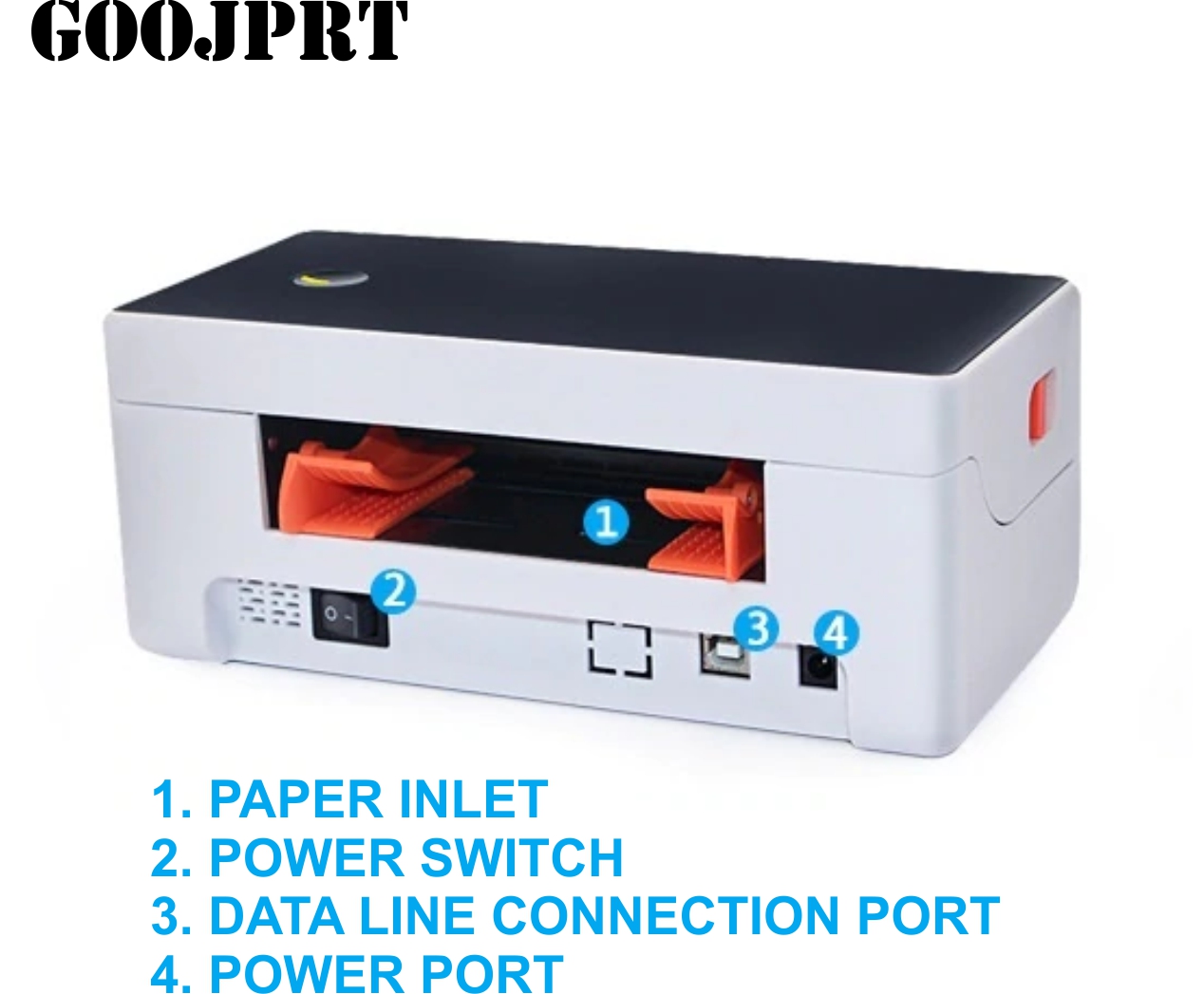 GOOJPRT A6 Bluetooth Thermal Label Printer GPTDL403 Shipping Label