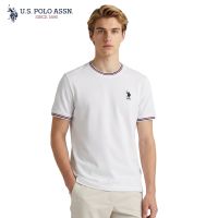 U.S. Polo Assn. Mens Classic Fit Printed T-Shirt With Knitted Rib & Cuffs U300F902