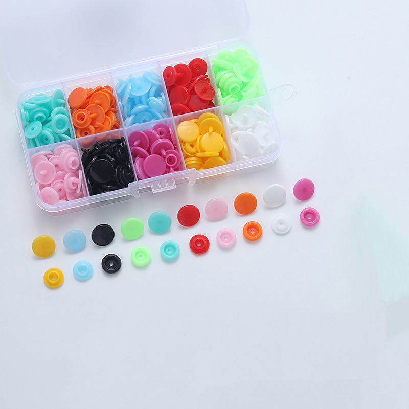 Snaps Buttons Snap Pliers Kit T5 Snap Plier Plastic Fasteners Punch Poppers Closures No-Sew Buttons for Crafts Cloth Diaper Bibs