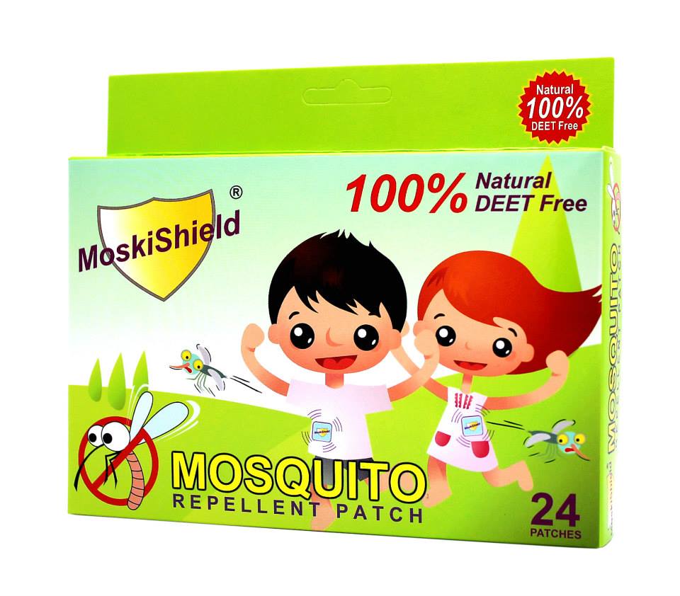 Moskishield Mosquito Repellant Patch Box of 24 protection against dengue