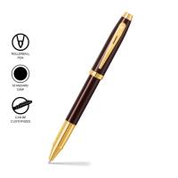 Sheaffer 100 Glossy Coffee Brown with PVD Gold Tone Trim Rollerball Pen SE1937051