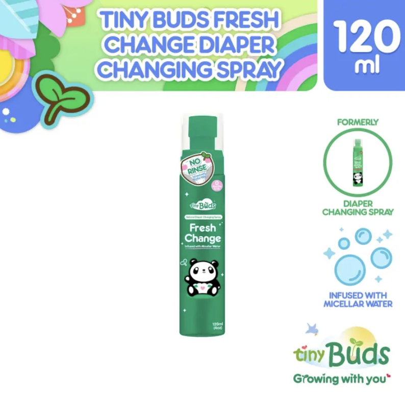 Tiny Buds Quick & Easy Natural Diaper Changing Spray - FRESH CHANGE (120ml)