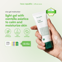 Face Republic CICA Gel Moisturizer 50mL [ Oily Sensitive Skin Acne / Tea Tree]  | Clean Kbeauty Skincare