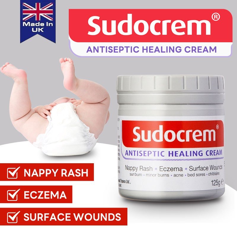 100% AUTHENTIC SUDOCREM Antiseptic Baby Skin Healing Cream (Made In Ireland) Nappy Rash Relief