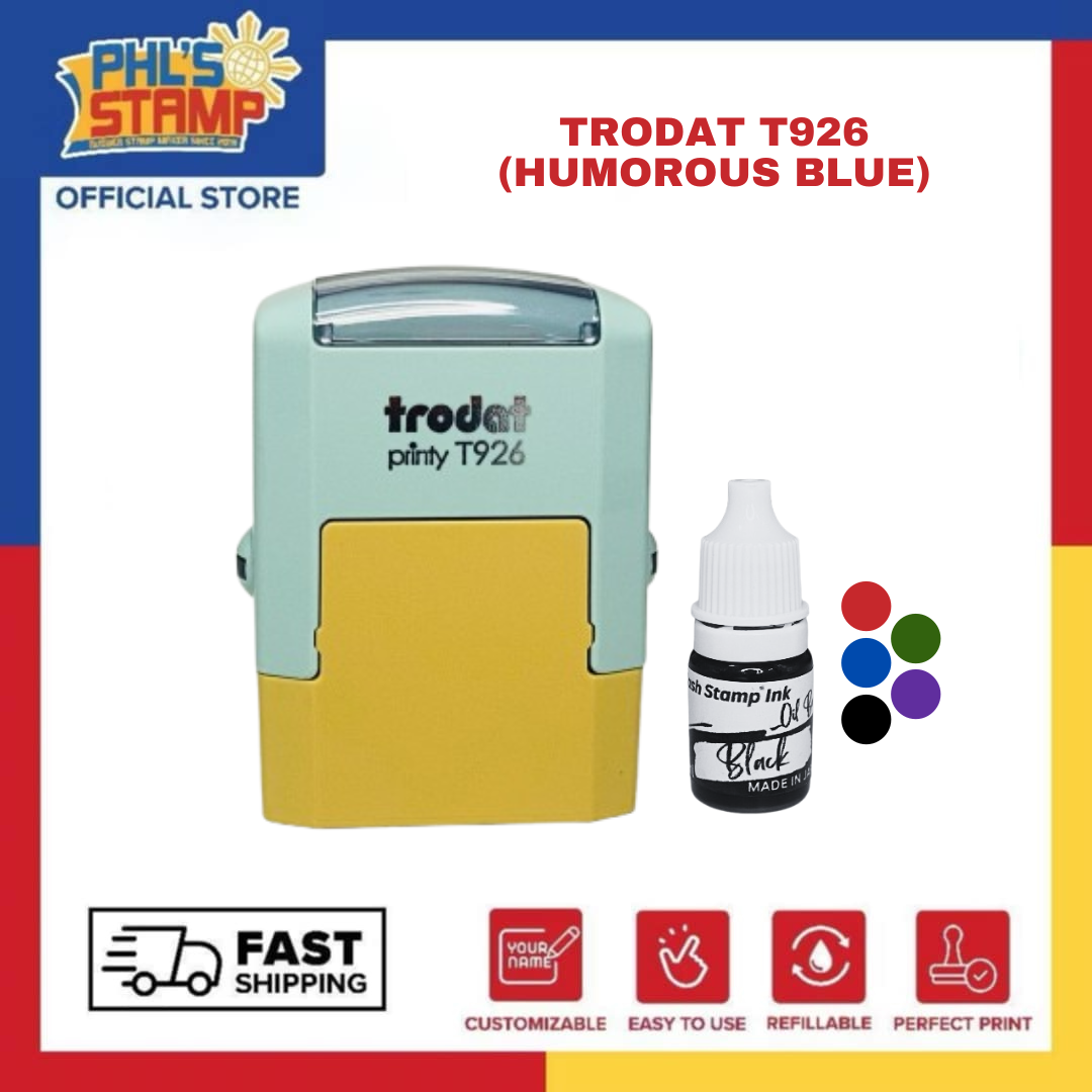 TRODAT PRINTY T926 [W/ FREE 5ML INK] PERSONALIZED SELF-INKING STAMP!!!