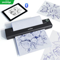 PeriPage P90 Wireless Tattoo Stencil Printer Thermal Tattoo Machine with Tattoo Stencil Paper Portable Tattoo Printer Kit Compatible with Phones Tablets and Computers