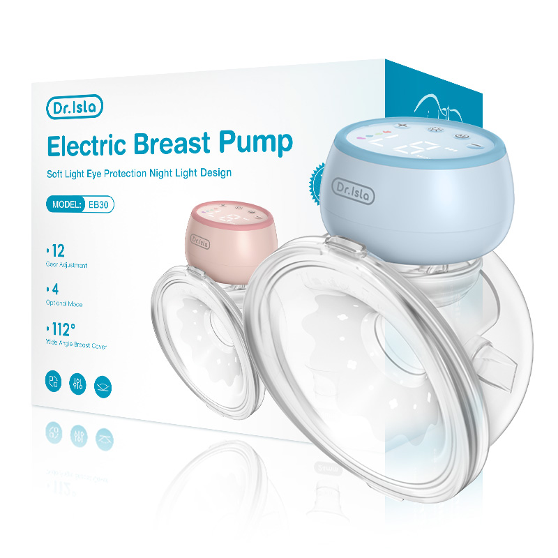 Dr.isla EB30 Breast Pump Electric LED Single Electric Hands-Free Baby Feeding For Mama Night light