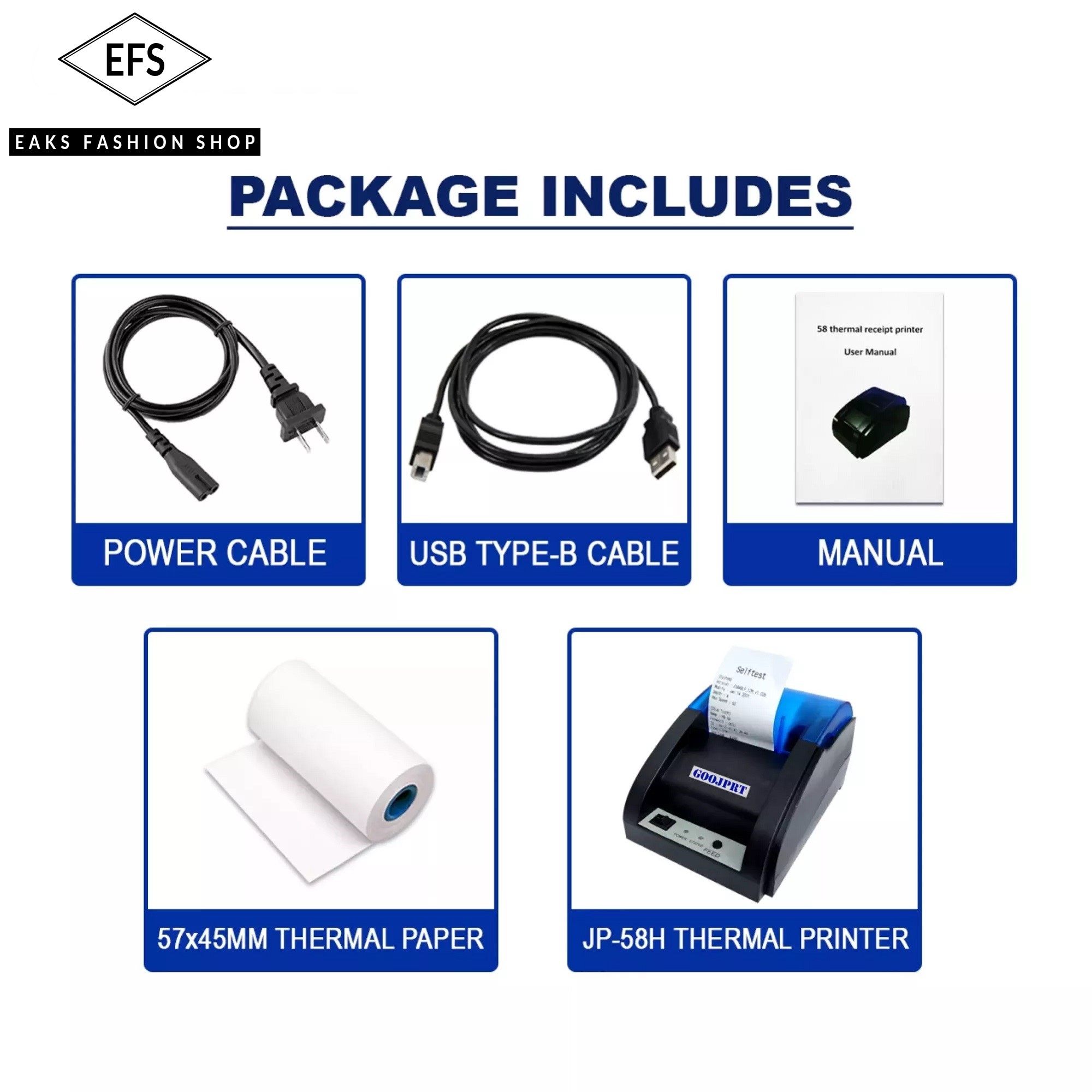 JP58H Thermal Receipt Mini Printer (Bluetooth + Usb Connection) review