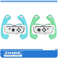 Dobe Nintendo Switch Standard & OLED Animal Crossing Theme Joy-Con Steering Wheel Mario Cart Racing Handle Controller 1 Set HNS-009