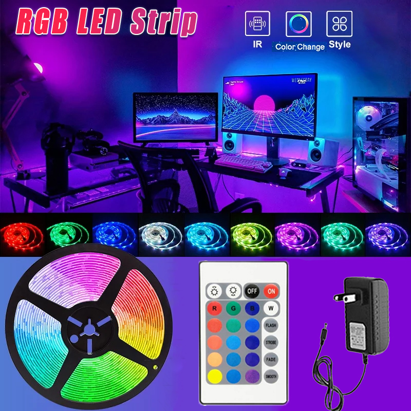 NEW✅100% 5M 10M 15M 20M Neon Control USBnew LED RGB Strip Light SMD Flexible Light
